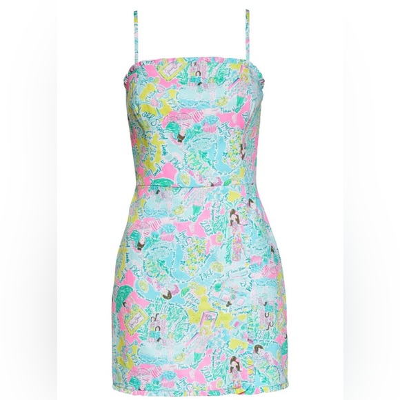 Lilly Pulitzer Jesse Romper “It all Started with a Juice Stand” Size 4 - Picture 1 of 9